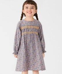 SHIPS Colors（シップス カラーズ）の「SHIPS Colors:90~140cm 〈洗濯機可能〉スモッキング フラワーワンピース◇（ワンピース）」