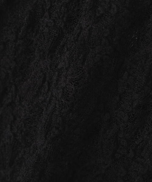 a/mie(アミー)の「<ウォッシャブル><a>ストレッチレース / 1216169200(Tシャツ/カットソー・レディース・ホワイト/ブラック・MEDIUM/SMALL)」の4枚目の写真