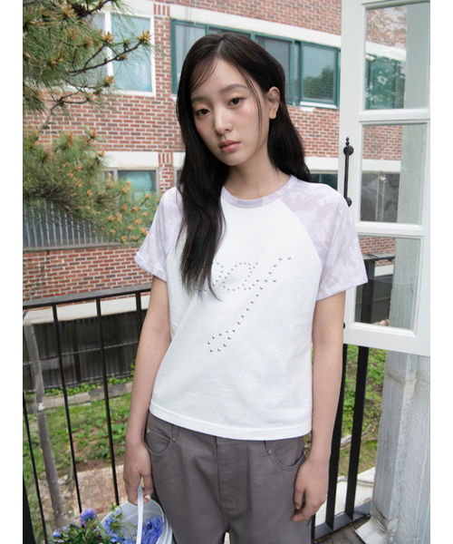OAFISH(オアフィッシュ)の「OAF CAMO RAGLAN T-SHIRT, PINK(Tシャツ/カットソー・レディース・その他・ONE SIZE)」の2枚目の写真