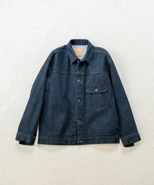 ADAM ET ROPE'（アダムエロペ）の「デニム トラッカー ジャケット / ADAM ET ROPE' JEANS -PERS-（デニムジャケット・メンズ・ネイビー/ブラック系その他・M/L/S）」の18枚目の写真