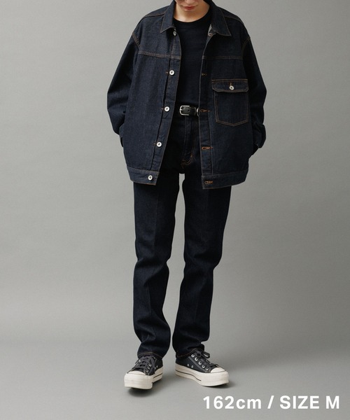 ADAM ET ROPE'（アダムエロペ）の「デニム トラッカー ジャケット / ADAM ET ROPE' JEANS -PERS-（デニムジャケット・メンズ・ネイビー/ブラック系その他・M/L/S）」の22枚目の写真