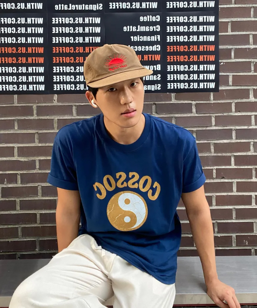 COSO(コソ)の「テグク 半袖Tシャツ (ネイビー)(Tシャツ/カットソー・レディース・ネイビー・S/M/L)」の1枚目の写真