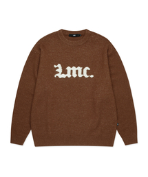 GOTHIC NAME KNIT SWEATER brown