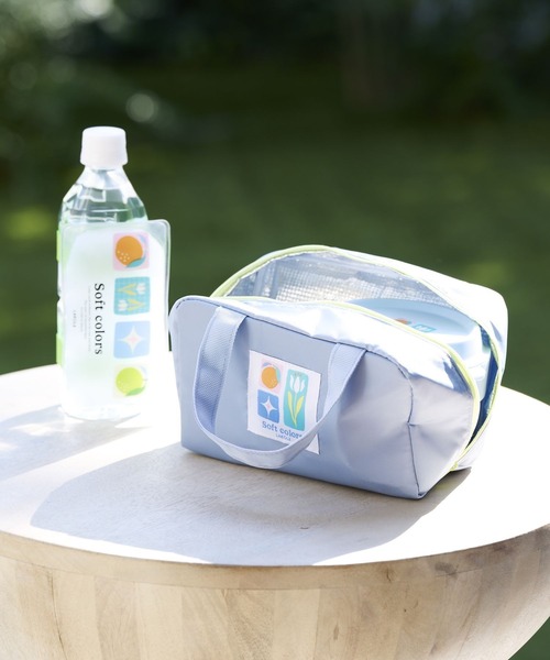 LAKOLE（ラコレ）の「【入園入学にも】[FRUITS AND BLOOM]保冷ミニトートバッグ / 612278（トートバッグ・レディース・ライトグリーン/ライトブルー・FREE）」の3枚目の写真