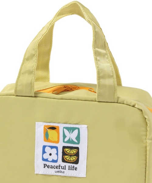 LAKOLE（ラコレ）の「【入園入学にも】[FRUITS AND BLOOM]保冷ミニトートバッグ / 612278（トートバッグ・レディース・ライトグリーン/ライトブルー・FREE）」の9枚目の写真