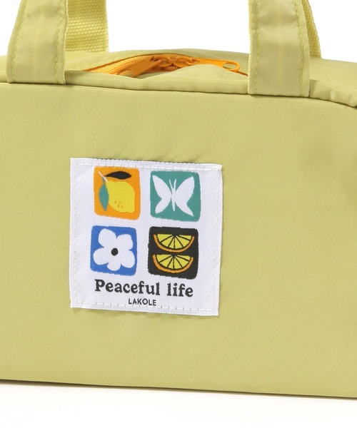 LAKOLE（ラコレ）の「【入園入学にも】[FRUITS AND BLOOM]保冷ミニトートバッグ / 612278（トートバッグ・レディース・ライトグリーン/ライトブルー・FREE）」の10枚目の写真