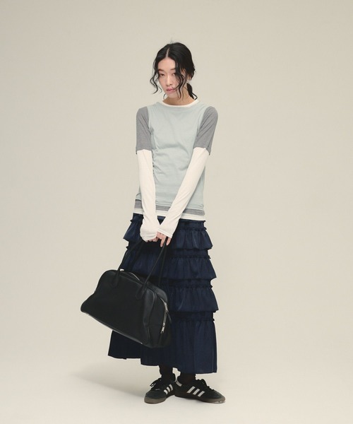 JEANASIS（ジーナシス）の「【eL】3Piece Layered Pullover/641214（Tシャツ/カットソー・レディース・ネイビー系/グレー系その他・FREE）」の4枚目の写真