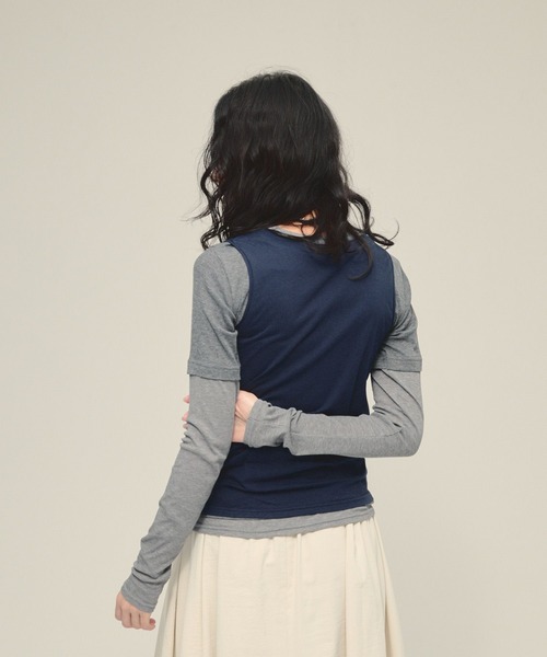 JEANASIS（ジーナシス）の「【eL】3Piece Layered Pullover/641214（Tシャツ/カットソー・レディース・ネイビー系/グレー系その他・FREE）」の12枚目の写真