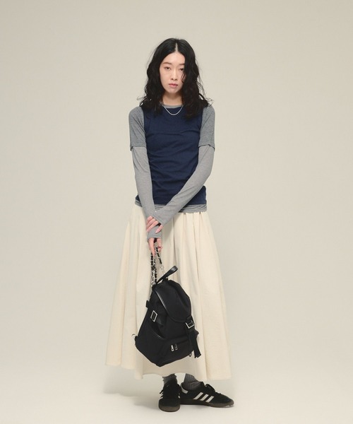 JEANASIS（ジーナシス）の「【eL】3Piece Layered Pullover/641214（Tシャツ/カットソー・レディース・ネイビー系/グレー系その他・FREE）」の11枚目の写真