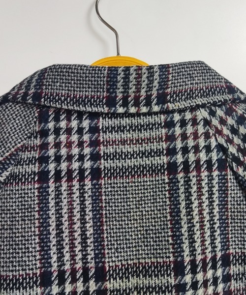 ONEP STAR（ワンピスター）の「チェック柄×ギャザー入りジャケット（テーラードジャケット・レディース・グレー・X-LARGE/LARGE/MEDIUM）」の9枚目の写真