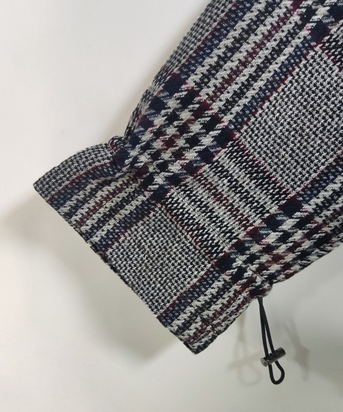 ONEP STAR（ワンピスター）の「チェック柄×ギャザー入りジャケット（テーラードジャケット・レディース・グレー・X-LARGE/LARGE/MEDIUM）」の11枚目の写真