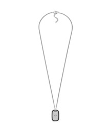 ARMANI EXCHANGE（アルマーニエクスチェンジ）の「アルマーニ・エクスチェンジ アクセサリー メンズ ネックレス シルバー AXG0169040（ネックレス）」