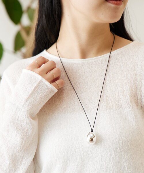 LIVETART（リヴェタート）の「ビーンズネックレス（リング・レディース・シルバー・FREE）」の2枚目の写真