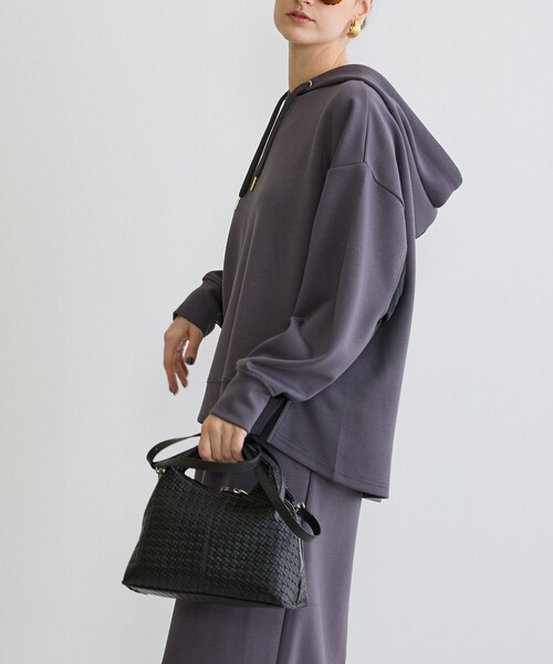 NICOLE white(ニコルホワイト)の「メッシュ型押し2WAYバッグ(ショルダーバッグ・レディース・ブラック/オレンジ/ライトグレー・FREE)」の13枚目の写真