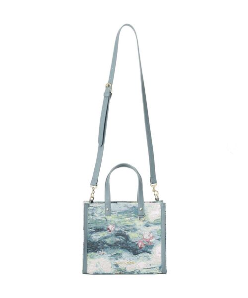 Maison de FLEUR（メゾンドフルール）の「ゴブラン2Wayスクエアトート（ハンドバッグ・レディース・ダークグリーン・FREE）」の4枚目の写真