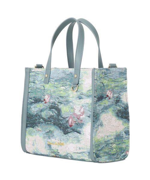 Maison de FLEUR（メゾンドフルール）の「ゴブラン2Wayスクエアトート（ハンドバッグ・レディース・ダークグリーン・FREE）」の5枚目の写真