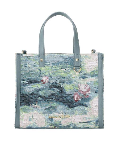 Maison de FLEUR（メゾンドフルール）の「ゴブラン2Wayスクエアトート（ハンドバッグ・レディース・ダークグリーン・FREE）」の16枚目の写真