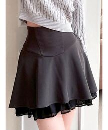 RESEXXY | アシンメトリーフレアミニスカート(スカート)