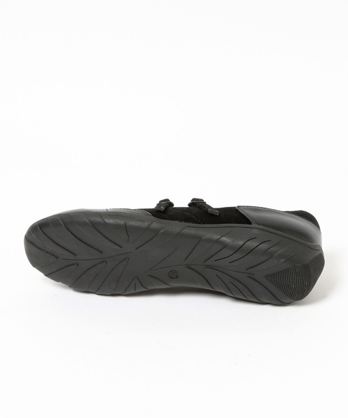 BAYFLOW（ベイフロー）の「[抗菌消臭/撥水加工]クロスベルトバレエスニーカー（バレエシューズ・レディース・ベージュ/ブラック・LARGE/MEDIUM）」の12枚目の写真