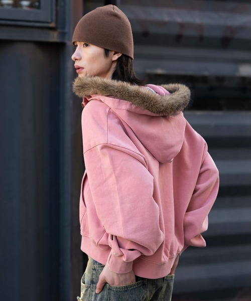 WEGO(ウィゴー)の「WEGO/【26年春新作】ブリーチファーグラフィックZIPパーカー(パーカー・メンズ・ブラック系その他/ピンク・LARGE/MEDIUM)」の14枚目の写真