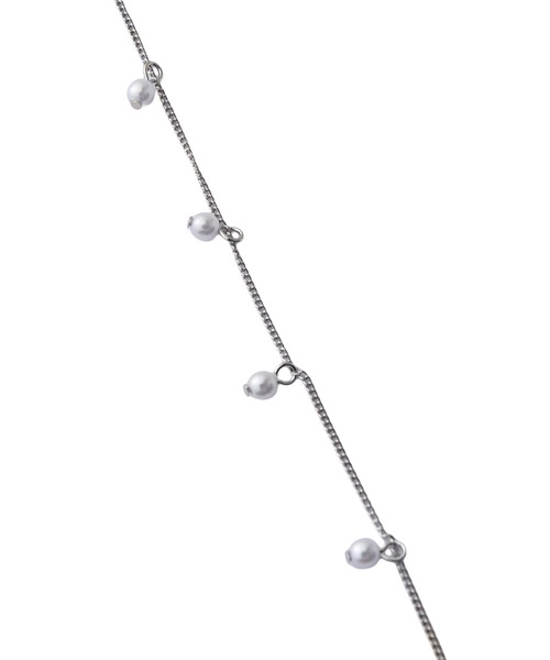 AKTE（アクテ）の「チェーンパールピアス（ピアス（両耳用）・レディース・ゴールド/シルバー・FREE）」の3枚目の写真