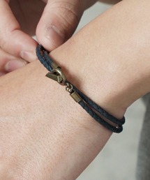 THE MILES（ザ マイルズ）の「"03"本革 レイヤード マンテル 編み込みレザー ブレスレット（ブレスレット）」