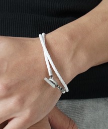 THE MILES（ザ マイルズ）の「"03"本革 レイヤード マンテル 編み込みレザー ブレスレット（ブレスレット）」