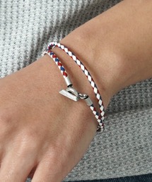 THE MILES（ザ マイルズ）の「"03"本革 レイヤード マンテル 編み込みレザー ブレスレット（ブレスレット）」