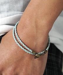 THE MILES（ザ マイルズ）の「"03"本革 レイヤード マンテル 編み込みレザー ブレスレット（ブレスレット）」