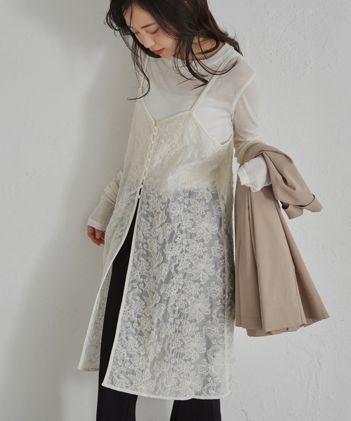 solleim(ソルレム)の「レース刺繍ミニワンピ(ワンピース・レディース・ブラック/ホワイト・M/L)」の11枚目の写真