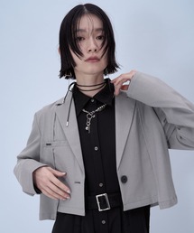 HARE | CLEAR TEXTUREショートジャケット(HARE)(テーラードジャケット)