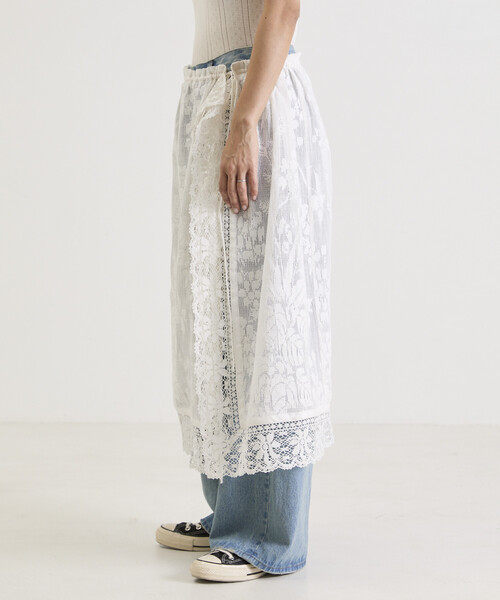 Freada（フリーダ）の「Freada/フリーダ 2WAY レース キャミドレス & レース レイヤード スカート（ワンピース・レディース・ホワイト・ONE SIZE）」の13枚目の写真