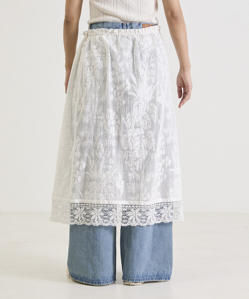 Freada（フリーダ）の「Freada/フリーダ 2WAY レース キャミドレス & レース レイヤード スカート（ワンピース・レディース・ホワイト・ONE SIZE）」の14枚目の写真