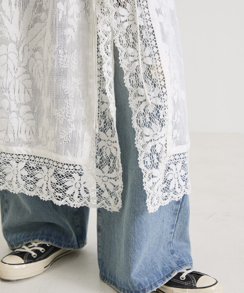 Freada（フリーダ）の「Freada/フリーダ 2WAY レース キャミドレス & レース レイヤード スカート（ワンピース・レディース・ホワイト・ONE SIZE）」の8枚目の写真