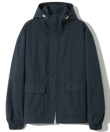 BASEMOMENT（ベースモーメント）の「CN ウォッシュドフードシェルパーカー ネイビー（その他アウター）」