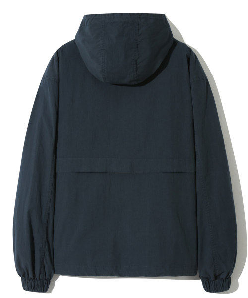 BASEMOMENT(ベースモーメント)の「CN ウォッシュドフードシェルパーカー ネイビー(その他アウター・メンズ・その他・LARGE/MEDIUM)」の2枚目の写真