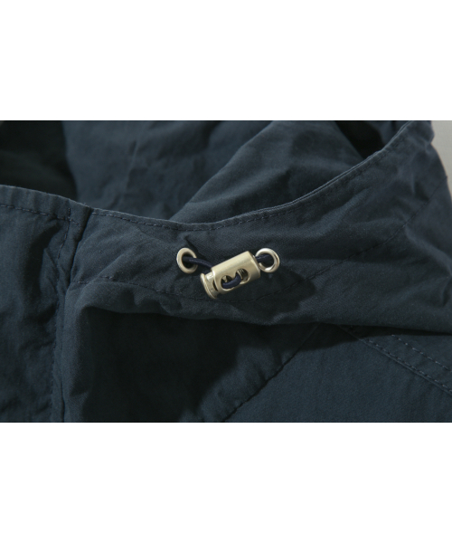 BASEMOMENT(ベースモーメント)の「CN ウォッシュドフードシェルパーカー ネイビー(その他アウター・メンズ・その他・LARGE/MEDIUM)」の4枚目の写真