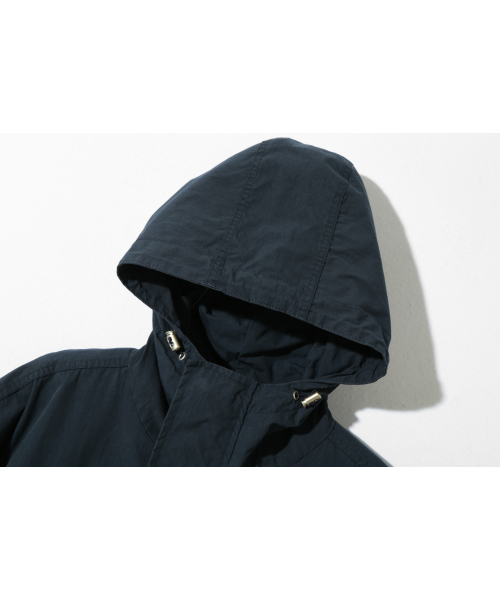 BASEMOMENT(ベースモーメント)の「CN ウォッシュドフードシェルパーカー ネイビー(その他アウター・メンズ・その他・LARGE/MEDIUM)」の8枚目の写真
