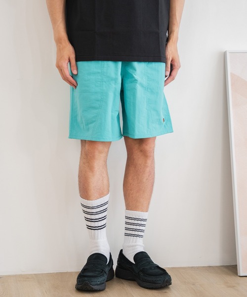 FRUIT OF THE LOOM(フルーツオブザルーム)の「BAGGY SHORTS / フルーツオブザルーム マットナイロン バギーショーツ(その他パンツ・メンズ・マスタード/ネイビー/チャコールグレー/グリーン/ブラック・S/M/L/XL)」の4枚目の写真
