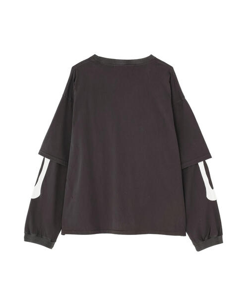 WHITELAND（ホワイトランド）の「WHITELAND/ホワイトランド/LAYER L/S T-SHIRTS（Tシャツ/カットソー・メンズ・ブラック・F）」の2枚目の写真