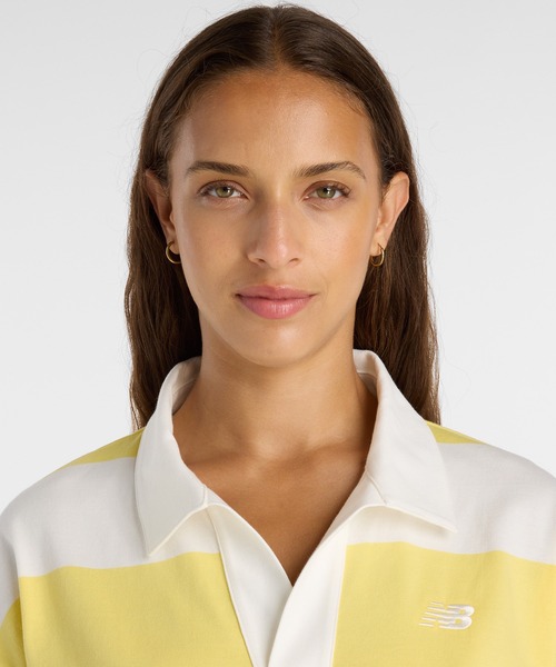 NEW BALANCE（ニューバランス）の「Rugby ロングスリーブトップ（ポロシャツ・レディース・ダークパープル/ライトイエロー・SMALL/MEDIUM/LARGE/X-LARGE）」の11枚目の写真