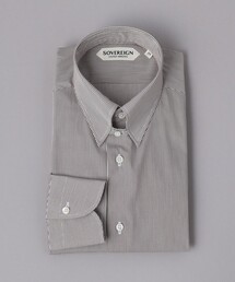 SOVEREIGN | <SOVEREIGN> CANCLINI/ブラウンストライプ タブカラーシャツ(シャツ/ブラウス)