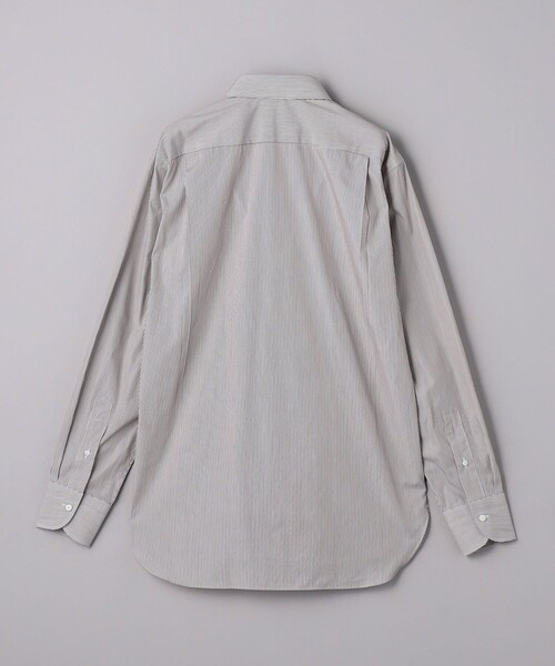 SOVEREIGN（ソブリン）の「＜SOVEREIGN＞ CANCLINI/ブラウンストライプ タブカラーシャツ（シャツ/ブラウス・メンズ・ダークブラウン・39cm/40cm）」の3枚目の写真