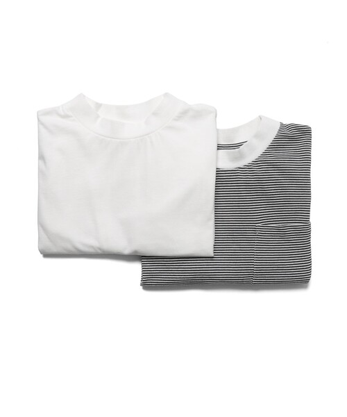 MidiUmi(ミディウミ)の「MidiUmi HOMEパックハーフスリーブT(Tシャツ/カットソー・レディース・ブラック/ホワイト系その他3/オフホワイト・FREE)」の4枚目の写真
