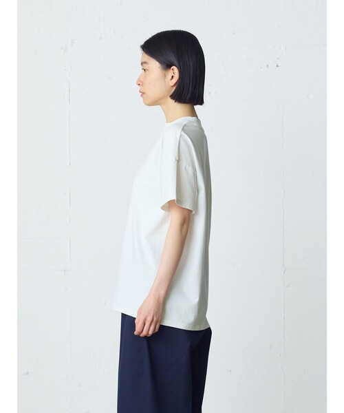MidiUmi(ミディウミ)の「MidiUmi HOMEパックハーフスリーブT(Tシャツ/カットソー・レディース・ブラック/ホワイト系その他3/オフホワイト・FREE)」の9枚目の写真