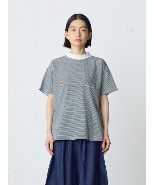 MidiUmi(ミディウミ)の「MidiUmi HOMEパックハーフスリーブT(Tシャツ/カットソー・レディース・ブラック/ホワイト系その他3/オフホワイト・FREE)」の11枚目の写真