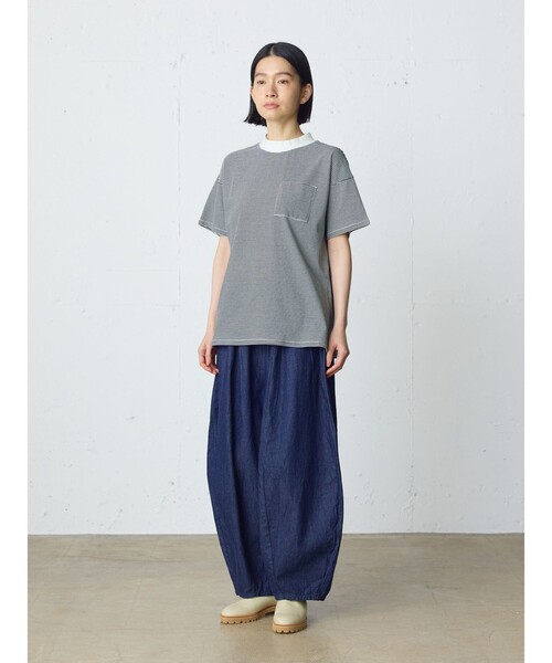 MidiUmi(ミディウミ)の「MidiUmi HOMEパックハーフスリーブT(Tシャツ/カットソー・レディース・ブラック/ホワイト系その他3/オフホワイト・FREE)」の16枚目の写真