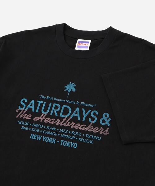 BEDWIN & THE HEARTBREAKERS(ベドウィン アンド ザ ハートブレイカーズ)の「BEDWIN & THE HEARTBREAKERS x Saturdays NYC Ex.PRINTED TEE "MIAMI"(Tシャツ/カットソー・メンズ・ホワイト/ブラック・L/M/S/XL)」の9枚目の写真