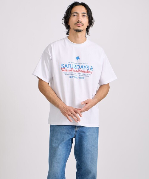 BEDWIN & THE HEARTBREAKERS(ベドウィン アンド ザ ハートブレイカーズ)の「BEDWIN & THE HEARTBREAKERS x Saturdays NYC Ex.PRINTED TEE "MIAMI"(Tシャツ/カットソー・メンズ・ホワイト/ブラック・L/M/S/XL)」の17枚目の写真