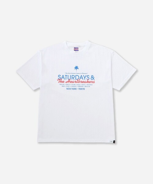 BEDWIN & THE HEARTBREAKERS(ベドウィン アンド ザ ハートブレイカーズ)の「BEDWIN & THE HEARTBREAKERS x Saturdays NYC Ex.PRINTED TEE "MIAMI"(Tシャツ/カットソー・メンズ・ホワイト/ブラック・L/M/S/XL)」の6枚目の写真